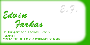 edvin farkas business card